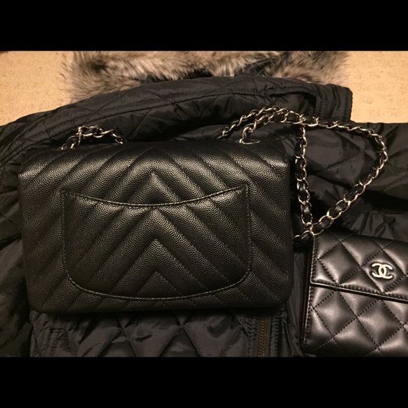 ***SOLD*** CHANEL Chevron Mini Rectangular in SHW - Picture 5 of 8